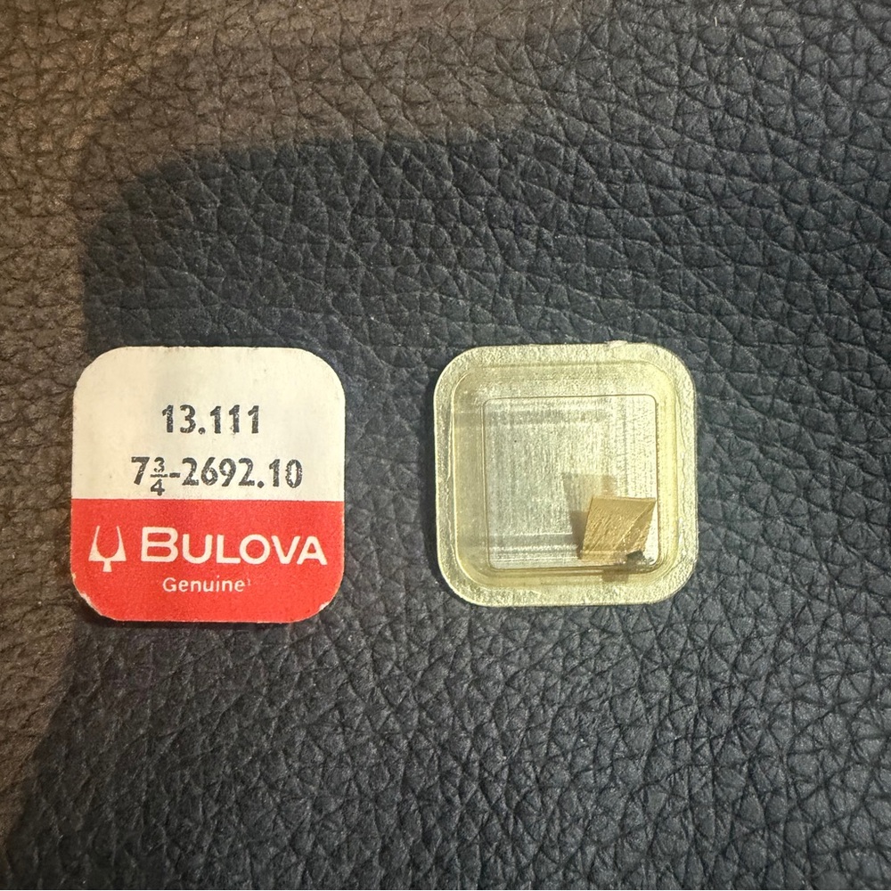 NOS Bulova Watch Part # 13.111.01/7 3/4 2692.10.  Authentic Bulova component.